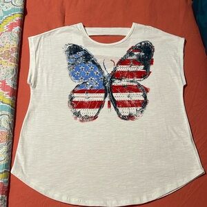 Cato’s woman’s top with butterfly on front